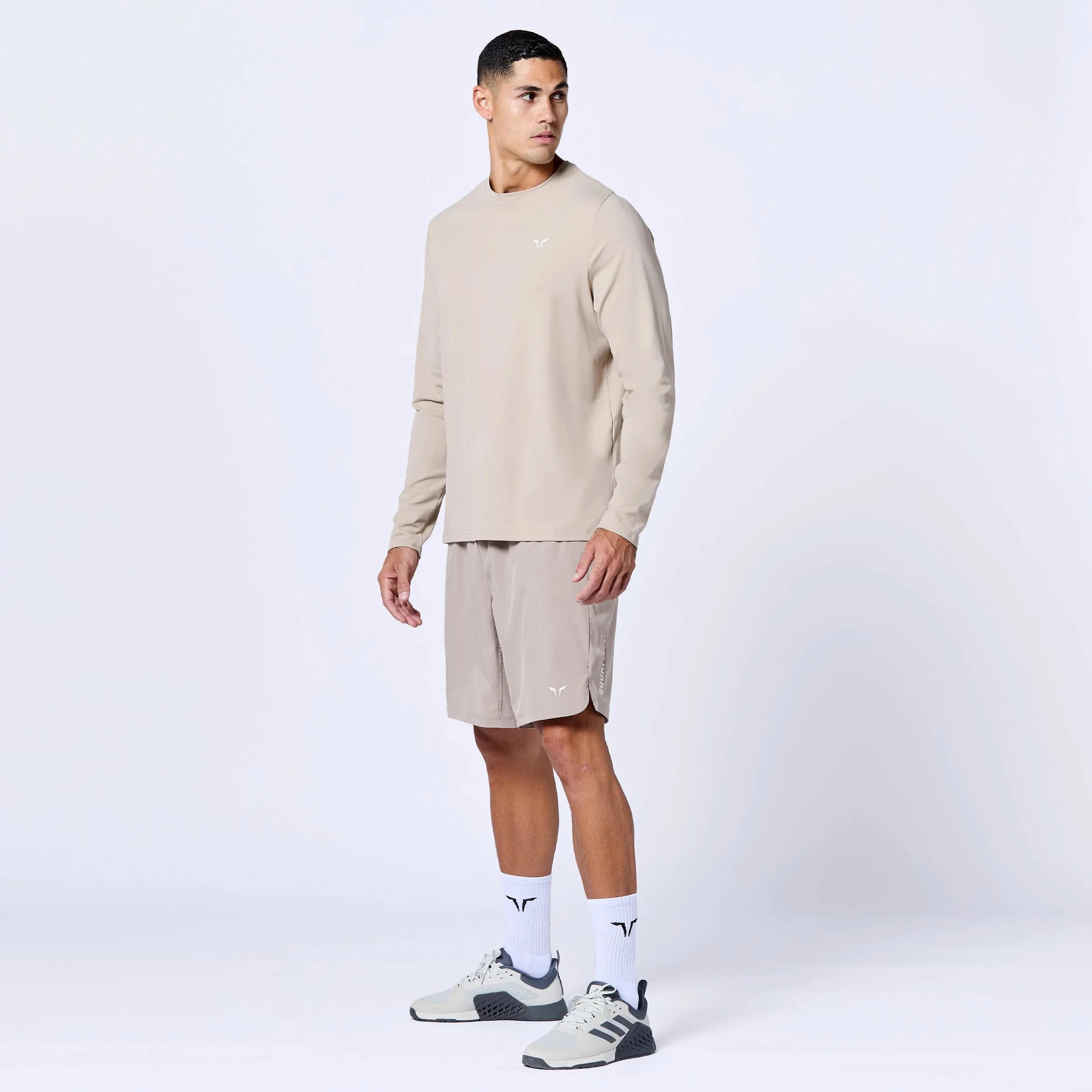 Essential Active Full Sleeves Tee - Cobblestone