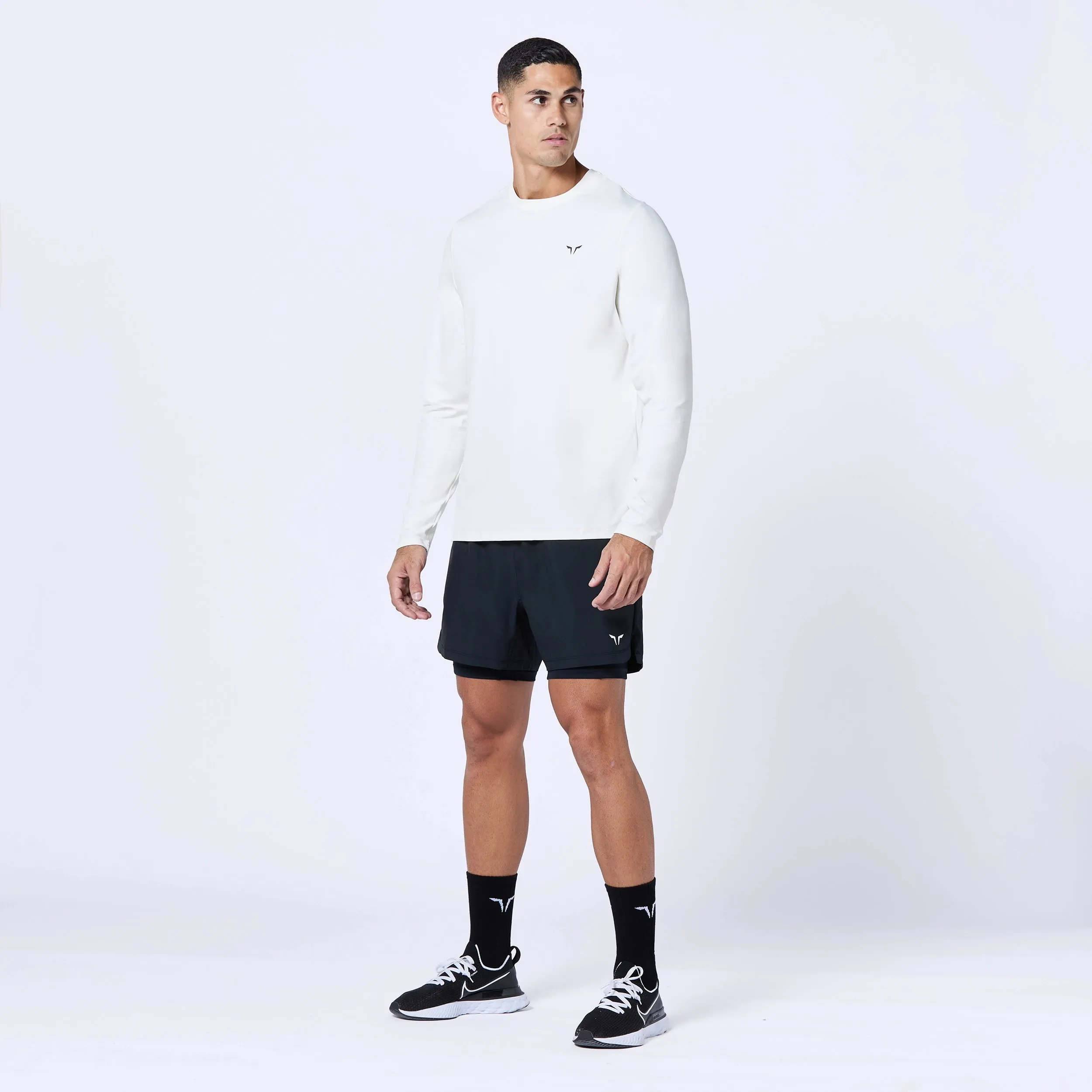 Essential Active Full Sleeves Tee - Pearl White