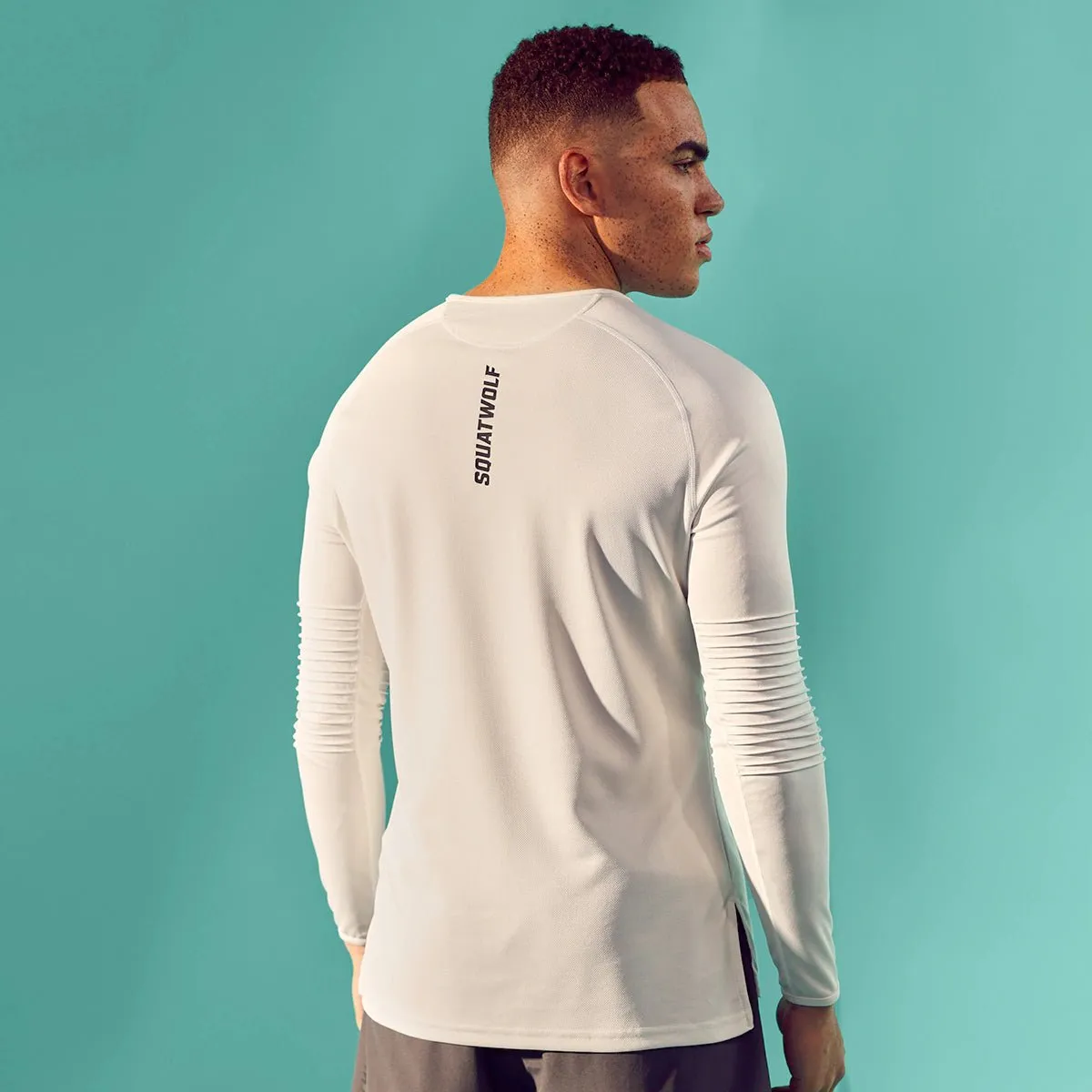 Essential Agility Long Sleeves Tee - Pearl White