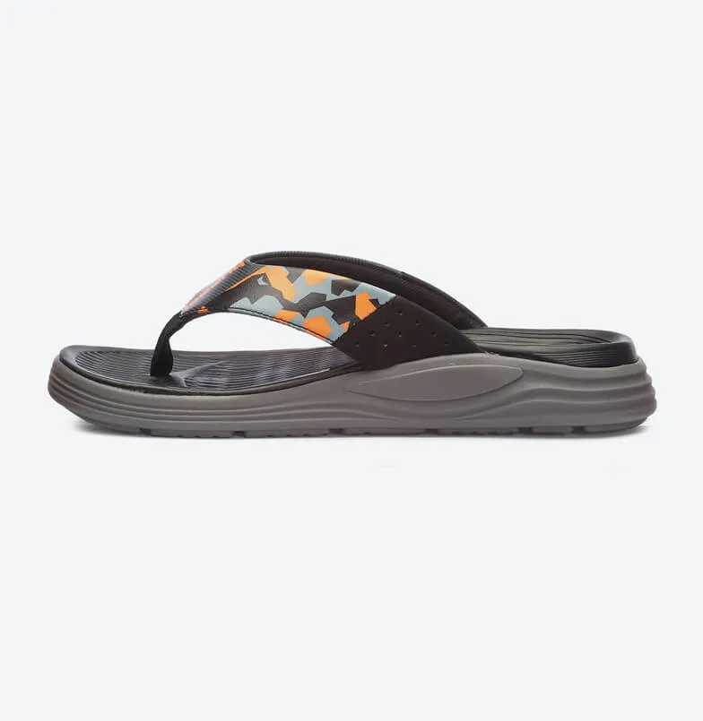 Esso Comfort Men Black/Orange Flip-Flops