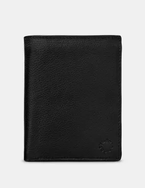 Extra Capacity Traditional Black Leather Wallet