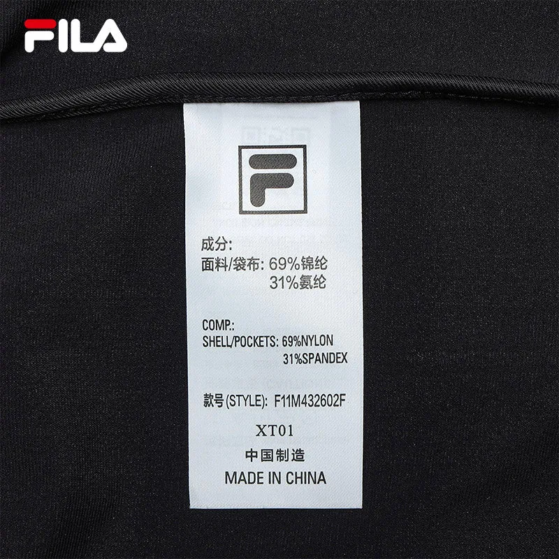 FILA CORE LIFESTYLE BLUE Men Knit Pants (Black)