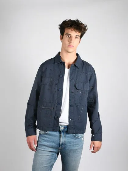 Fitz Navy Blue Oversize Jacket