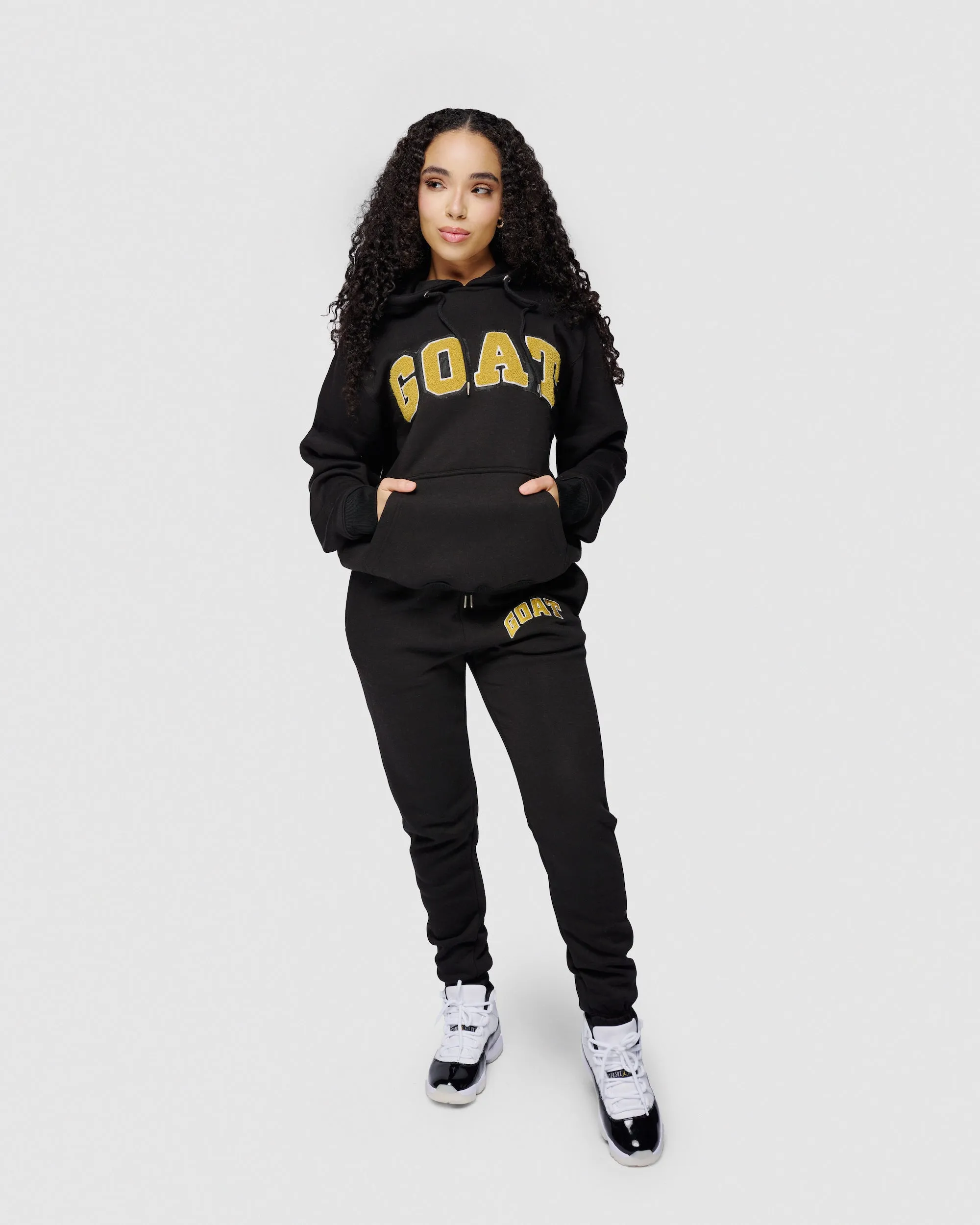 GOAT Arch Chenille Sweatsuit - Gratitude & DMP Black Edition | Cozy Luxury Loungewear