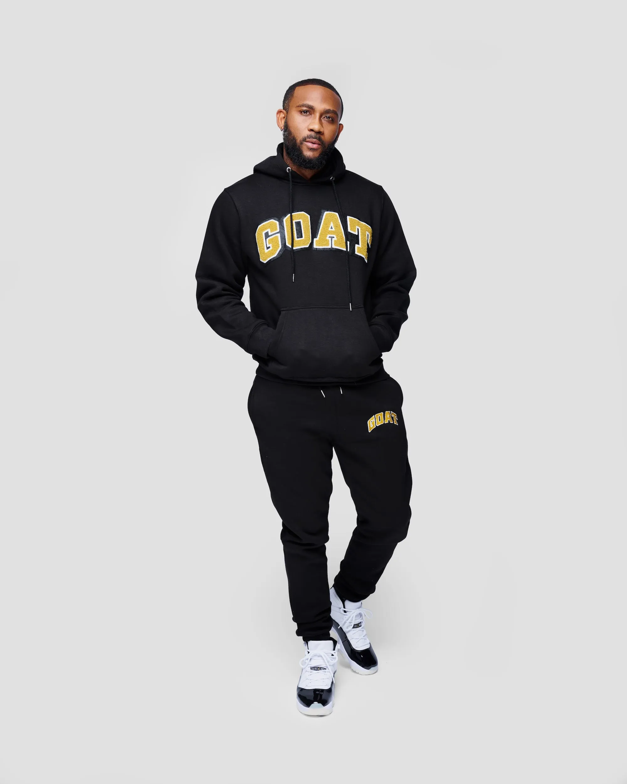 GOAT Arch Chenille Sweatsuit - Gratitude & DMP Black Edition | Cozy Luxury Loungewear