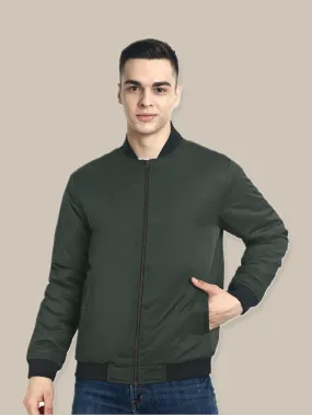 Hummel Awon Men Green Bomber Jacket