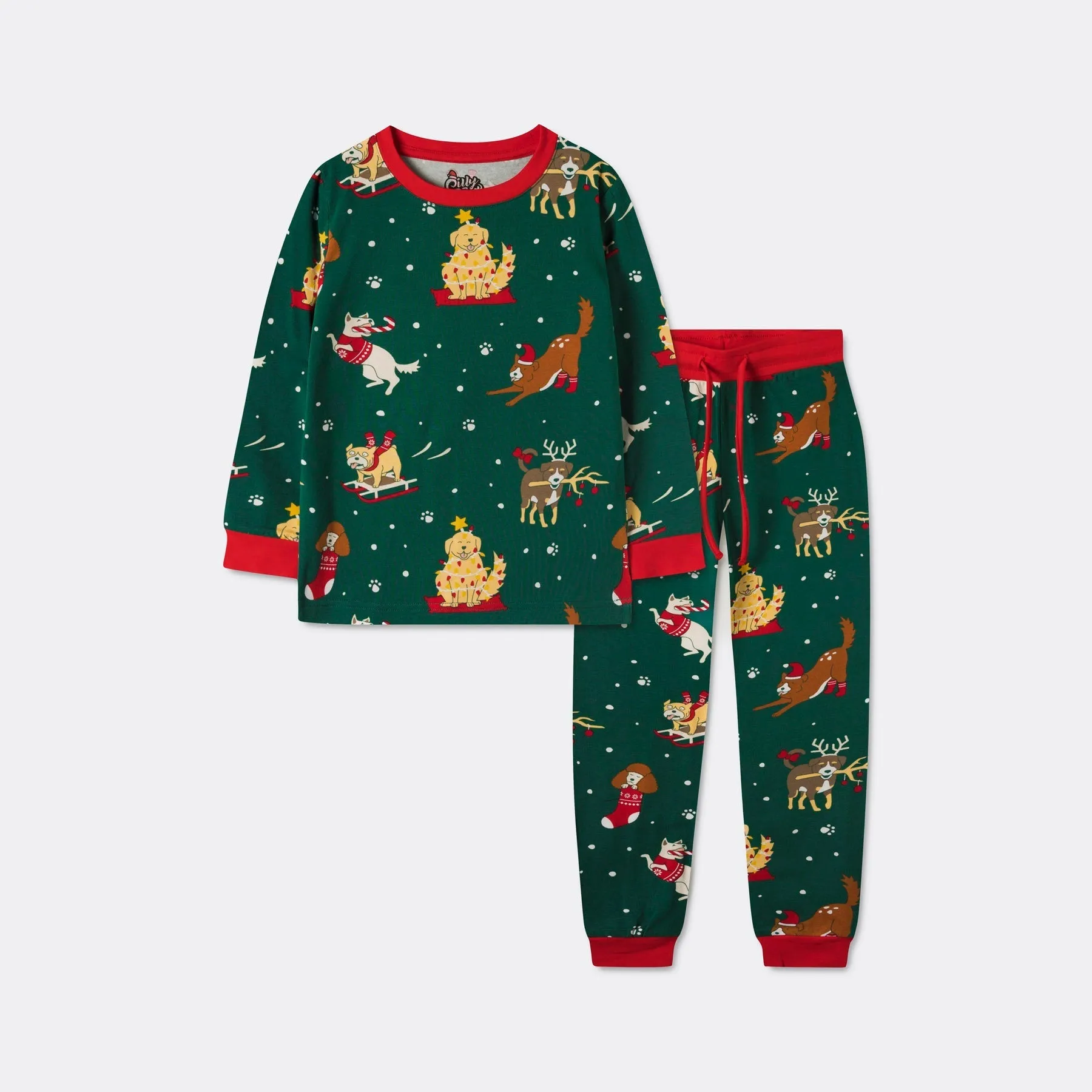 Sure! The optimized title for this e-commerce product in English would be: Julepysj Dog Onesie for Children