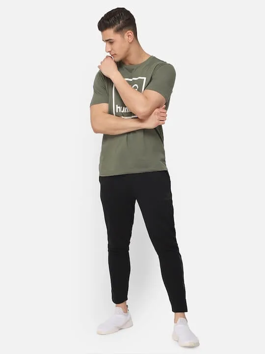 Isam Men Cotton Green T-Shirt