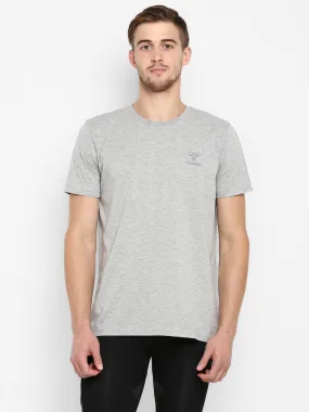 Jaxon Men Cotton Grey T-Shirt