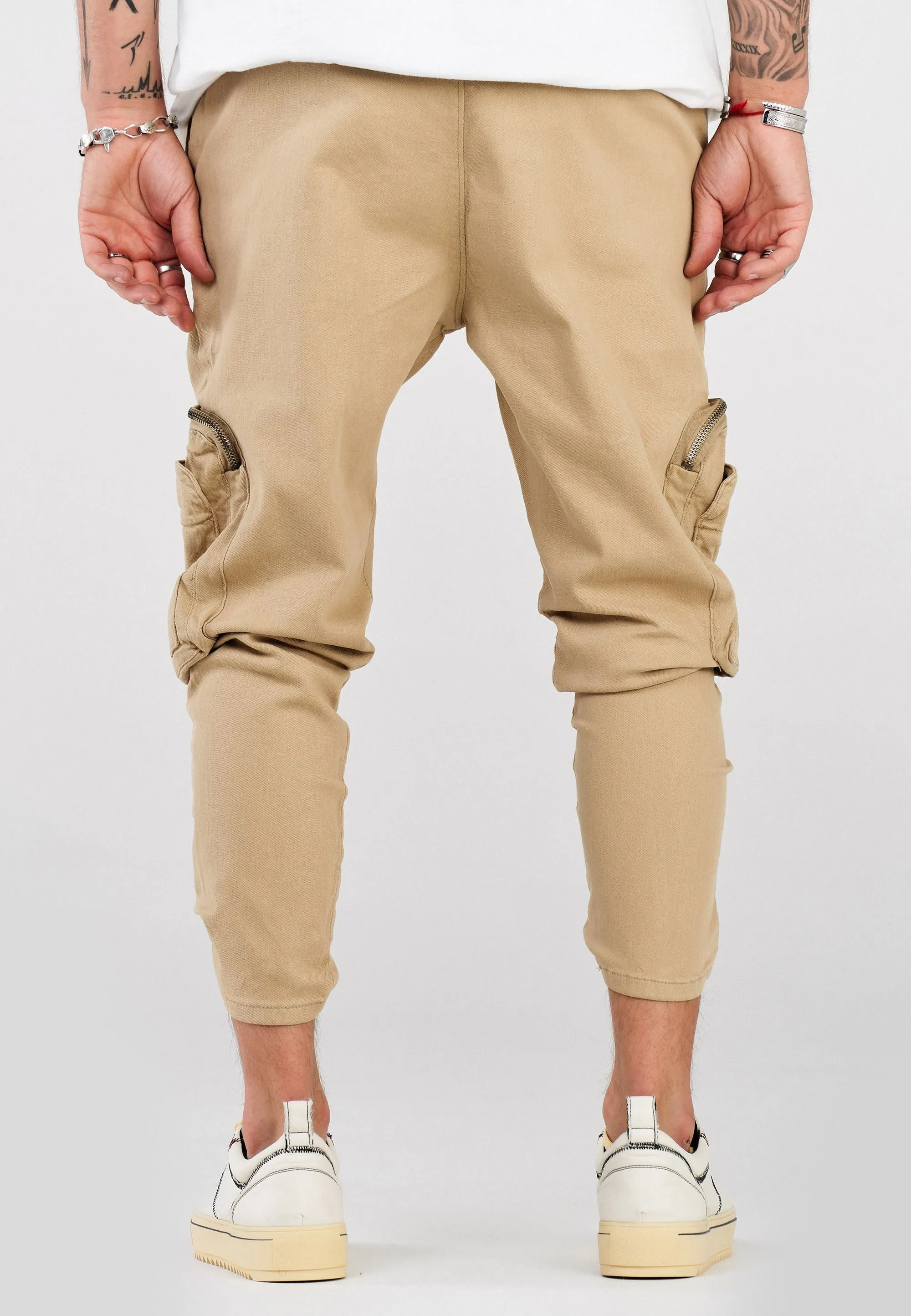 Jeans Cargo Beige B4758