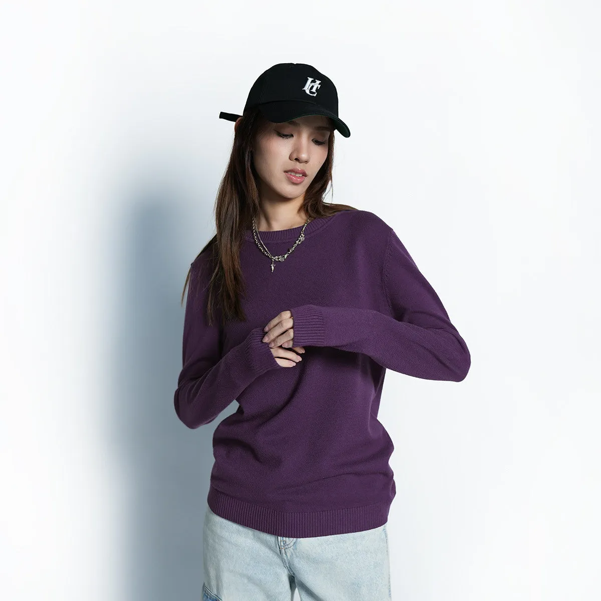 Kurt Knitted Sweater - 144 (Dark Purple)