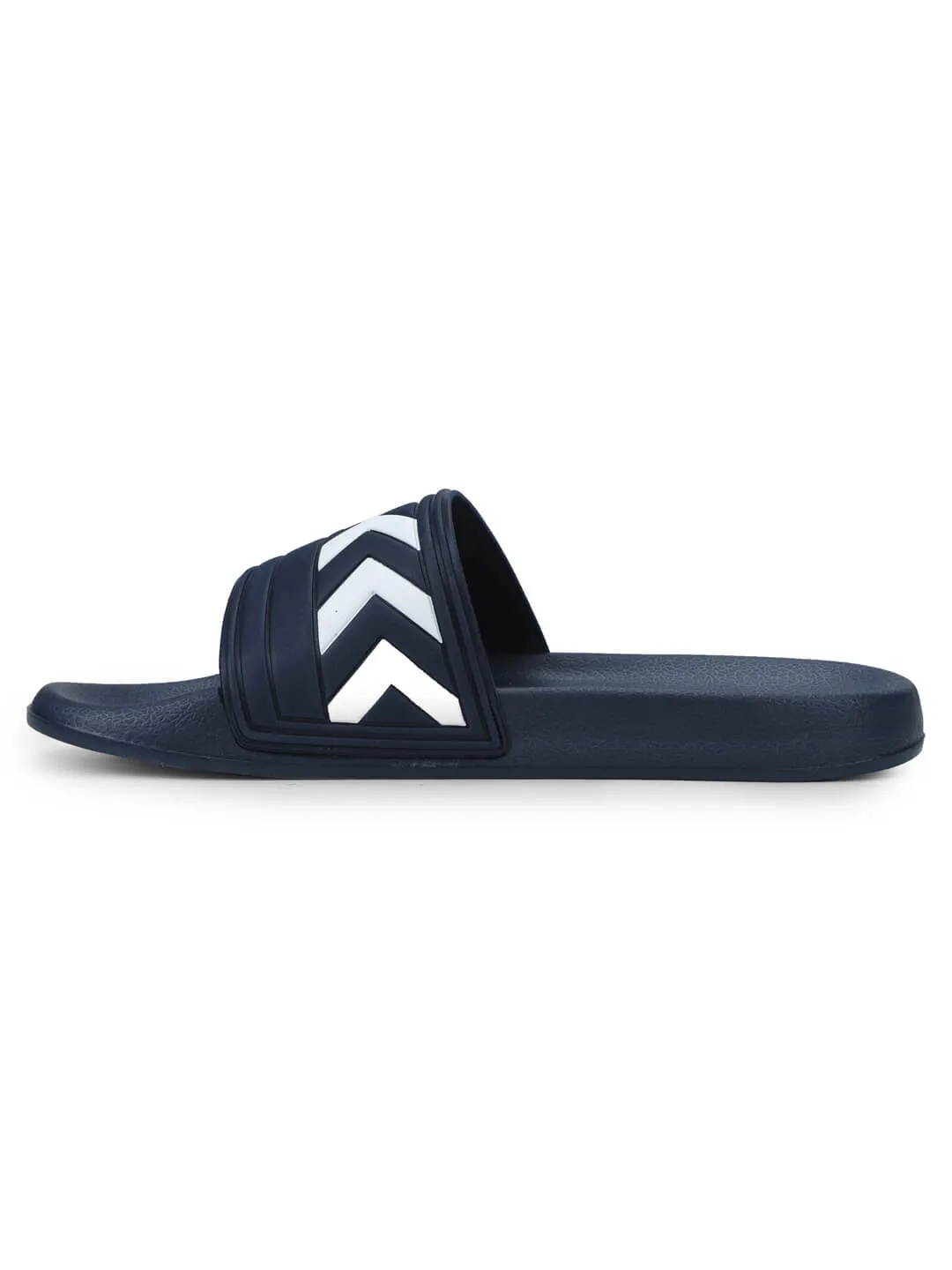 Larsen Men Blue & White Slides