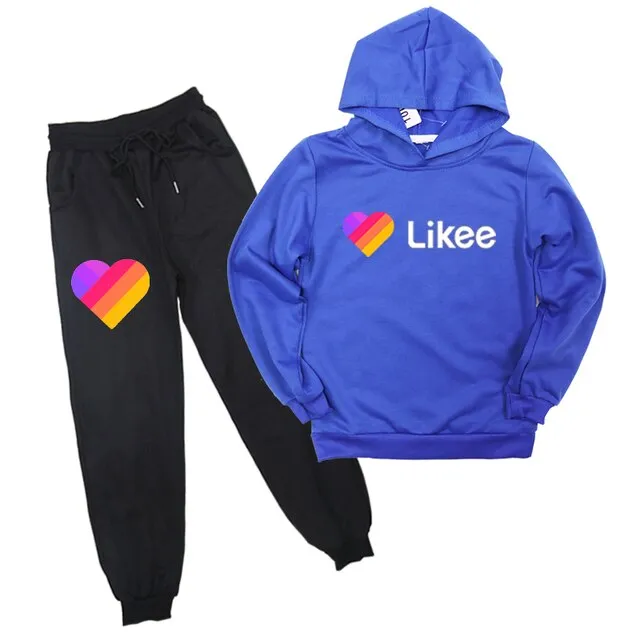 Likee Sweatshirt Pants Suit Clothing Hoodies Outwear For Kids Likee Live Boys Girls beautiful Sweatshirts Hoodies Children gift