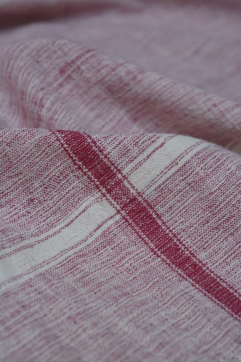 Maroon Space-Dyed Cotton Bath Towel