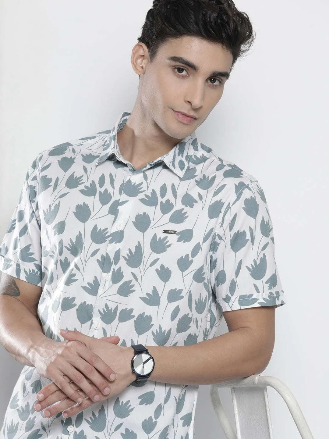 Men Abstract Printed Shirt