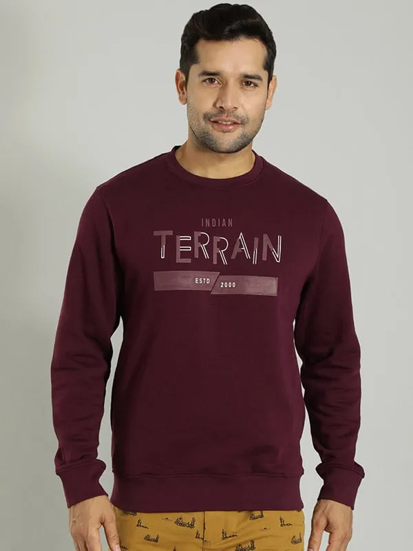 Men Graphic Crew Neck Sweatshirt