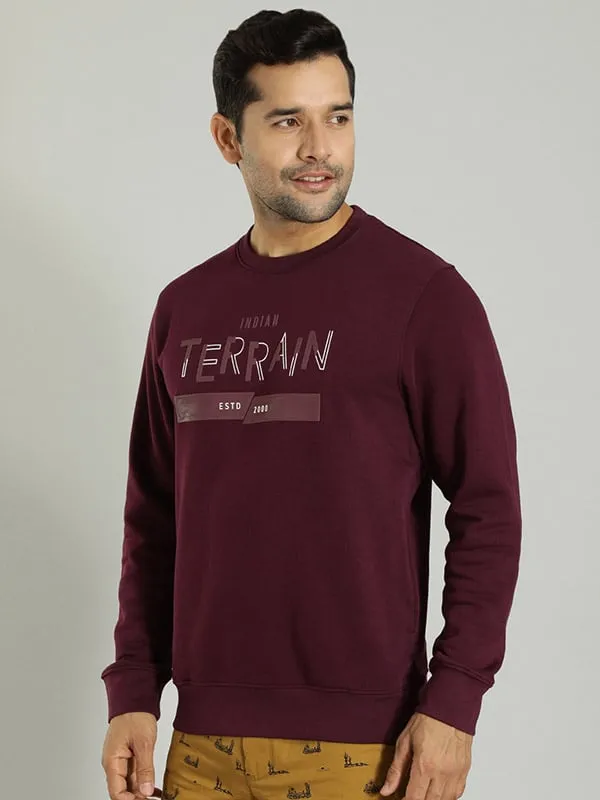 Men Graphic Crew Neck Sweatshirt