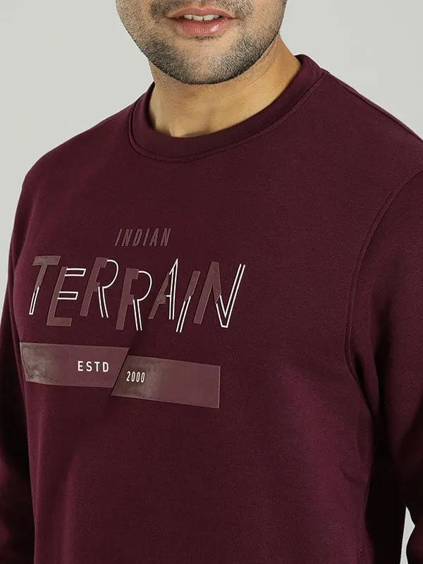 Men Graphic Crew Neck Sweatshirt