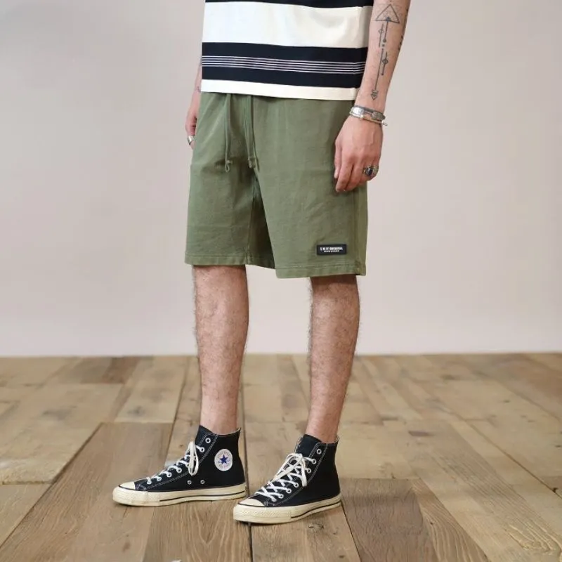 Men Vintage Drawstring Shorts