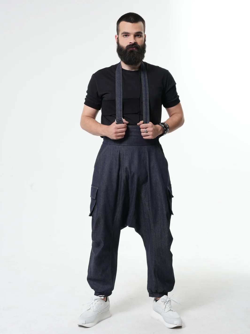 Mens Denim Jumpsuit