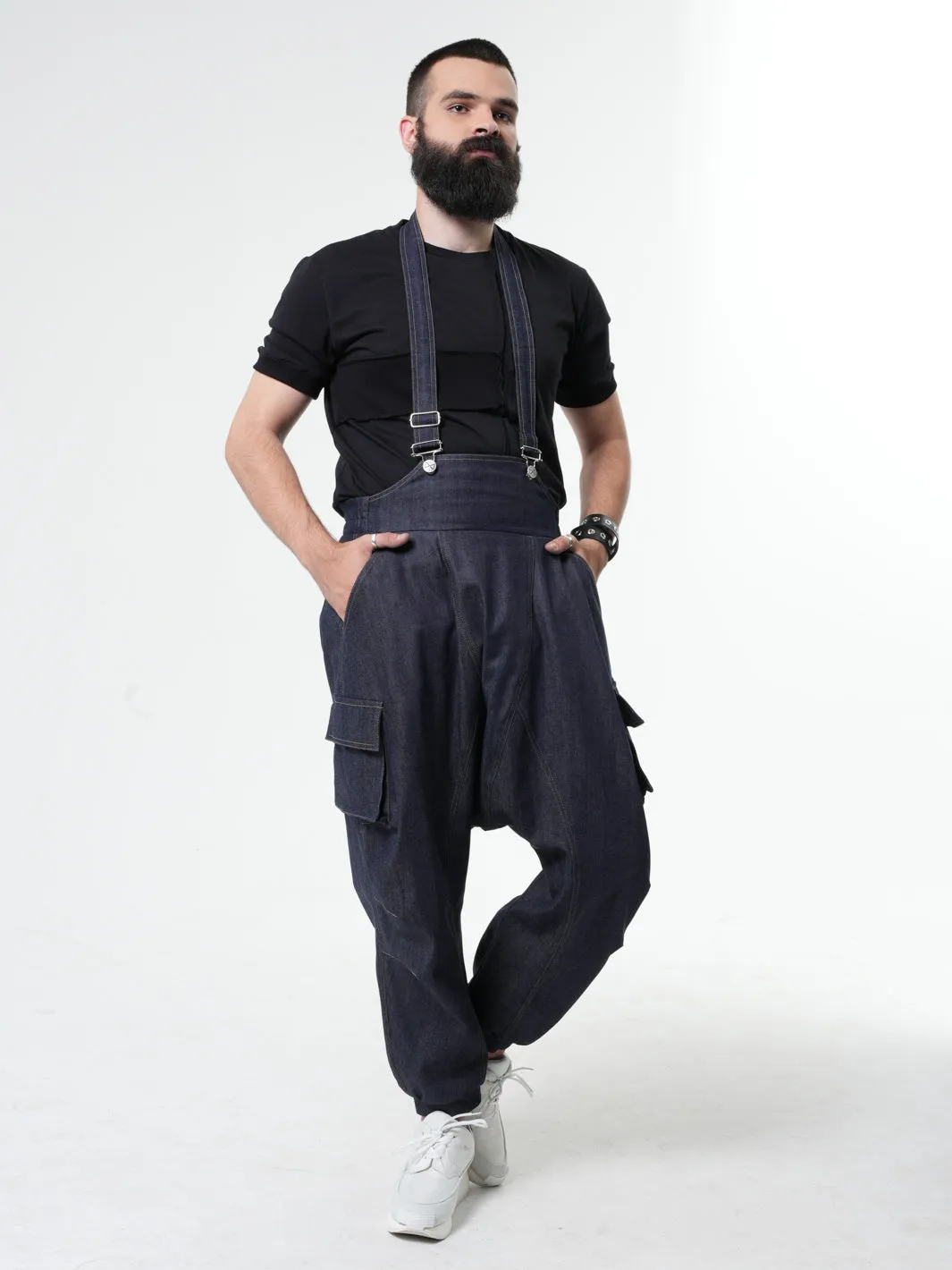 Mens Denim Jumpsuit