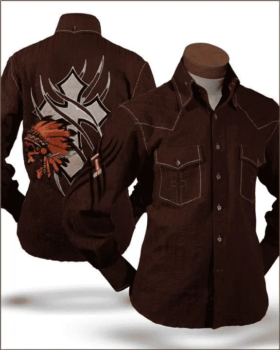 Men's Fashion Shirt - Indian Brown