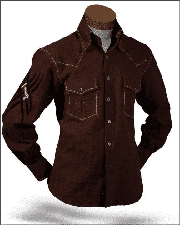 Men's Fashion Shirt - Indian Brown