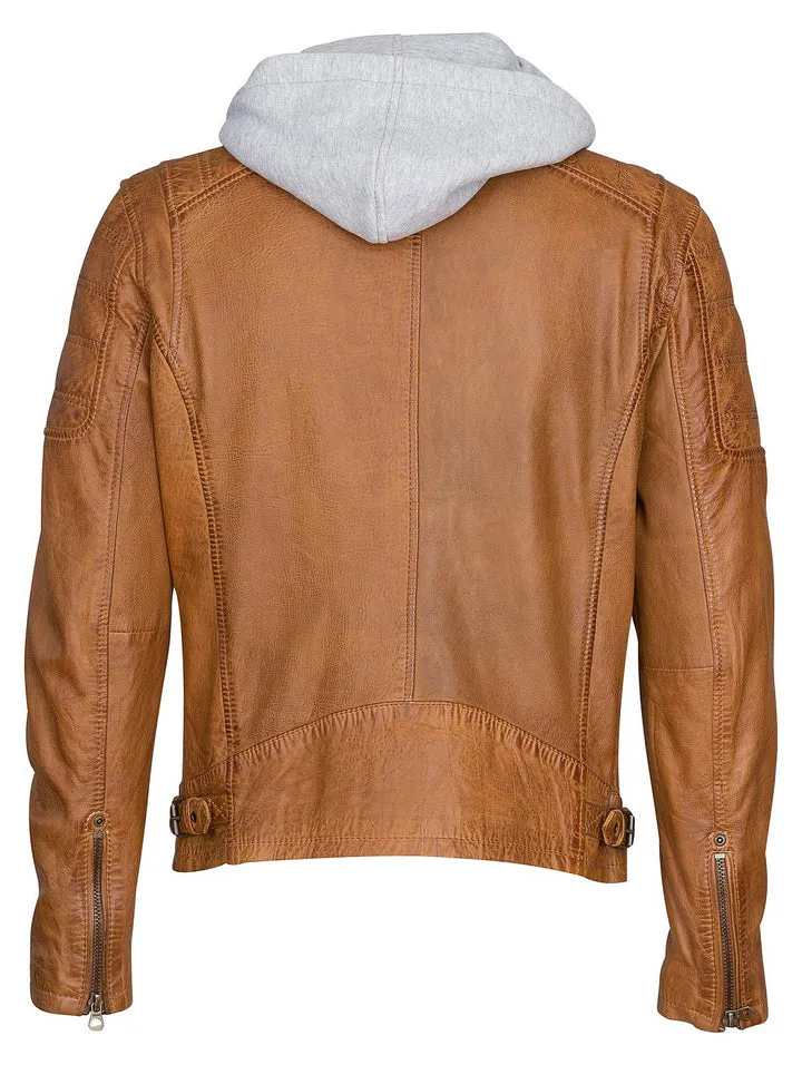 Men's Mauritius | Rylo RF Leather Jacket | Cognac