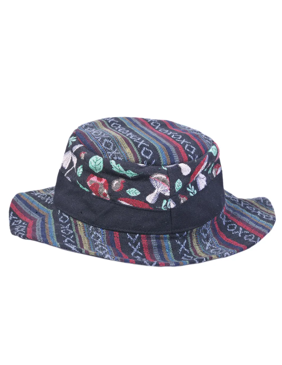 Mushroom Print Bucket Hat