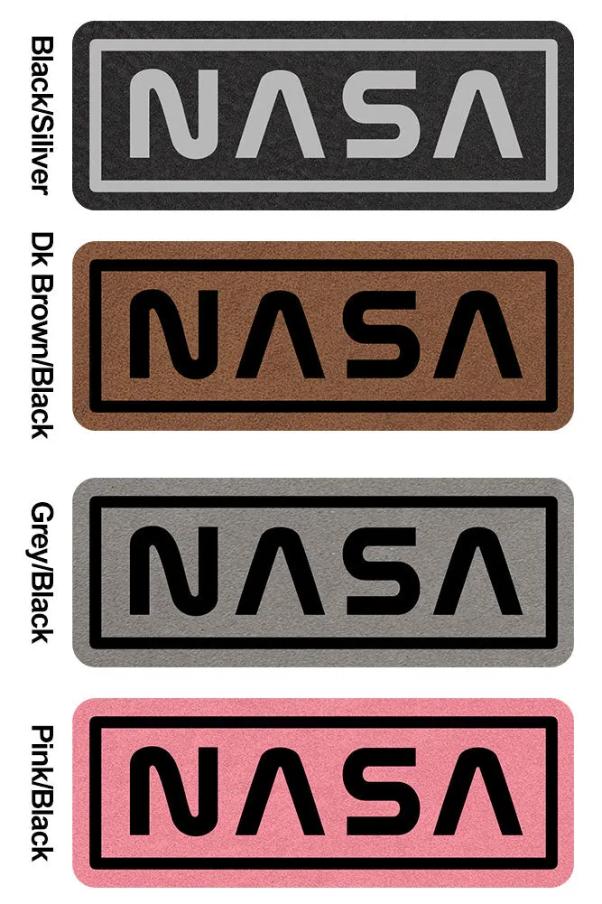 NASA Letter Leatherette Patch Superior Cotton Blend 12" Classic Knit Cuff Beanies for Men & Women