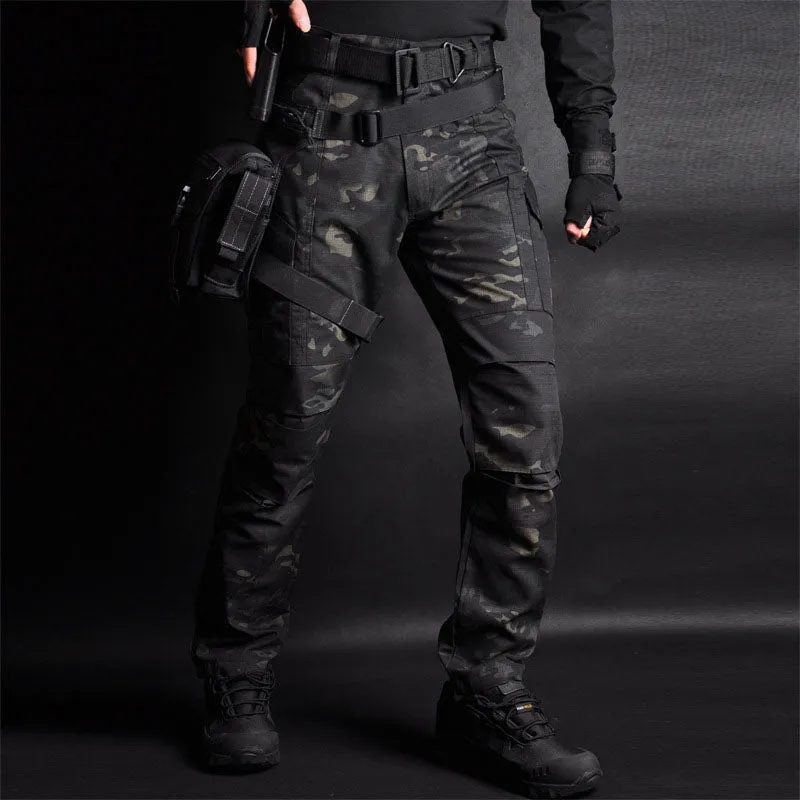 Outdoor Wear-resistant Python Pattern  Men's Pants