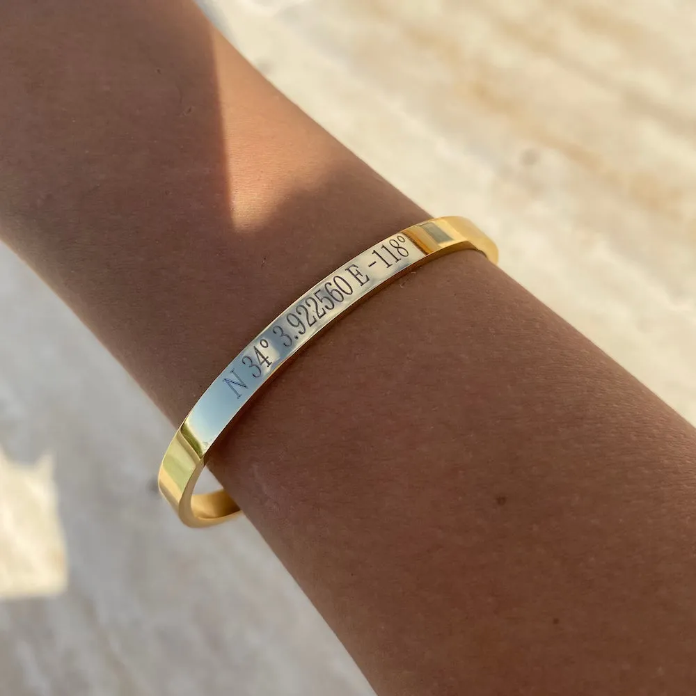 Personalized Cuff for Couples with Custom Engraving