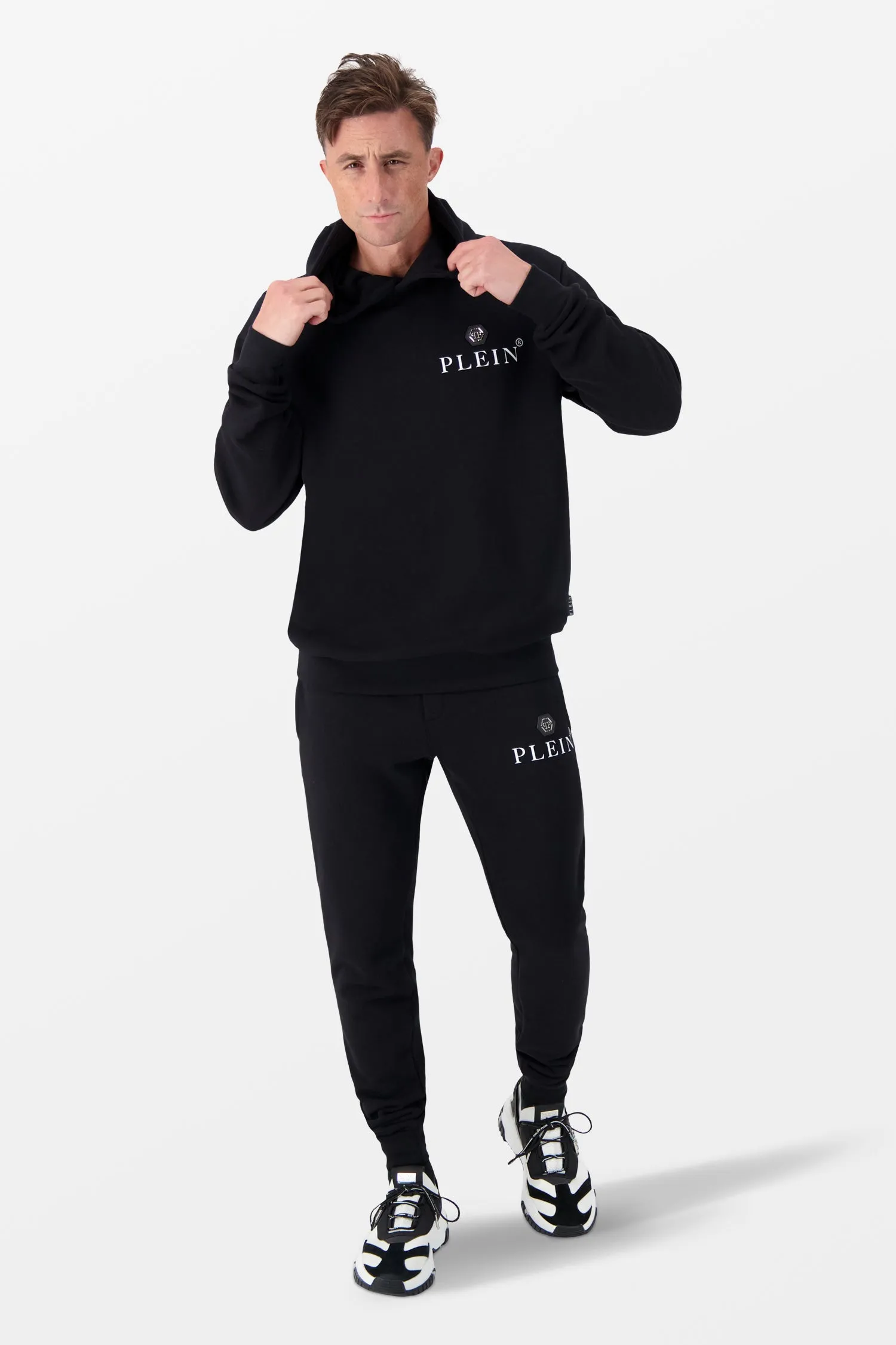 Philipp Plein Black Hexagon Hoodie