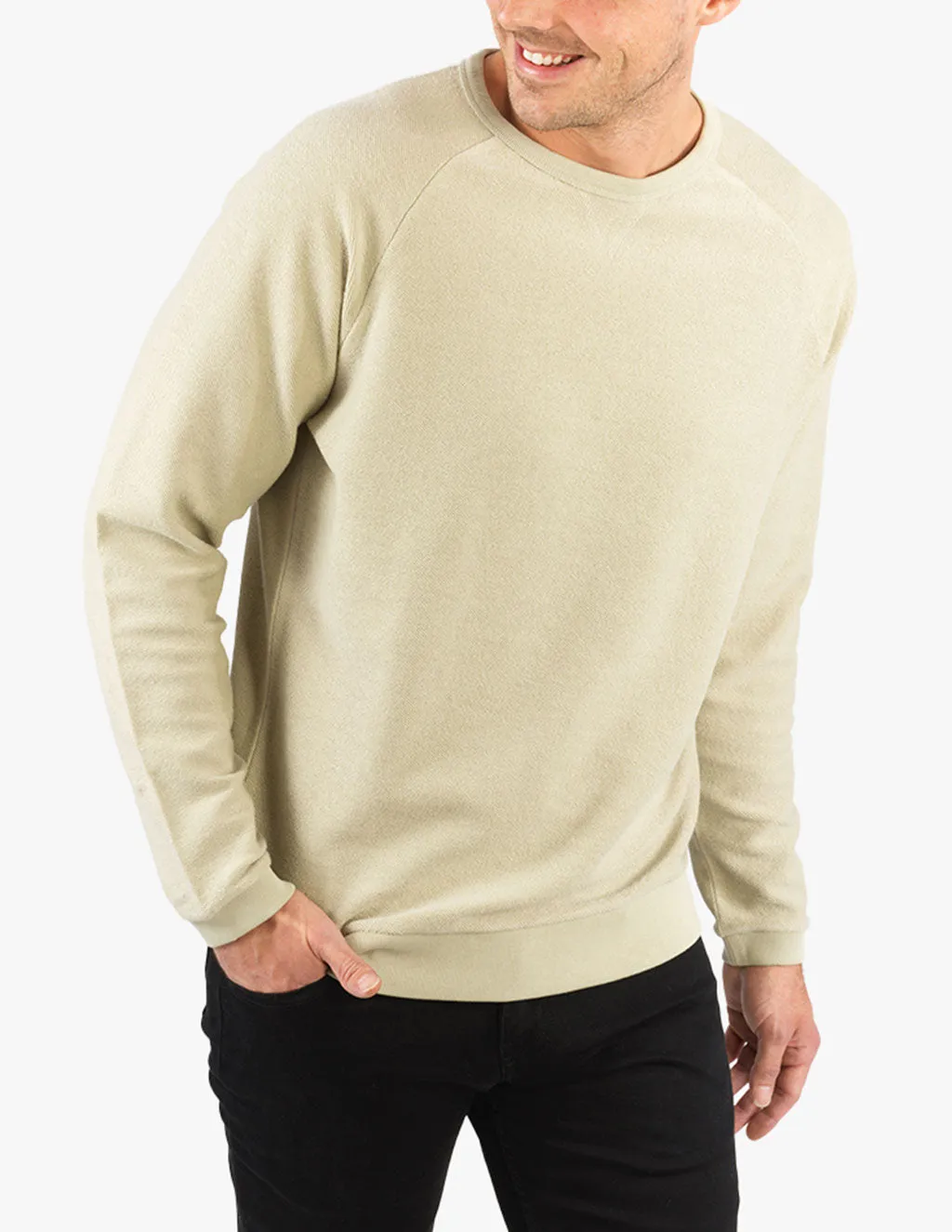 SAGE TERRY KNIT CREW