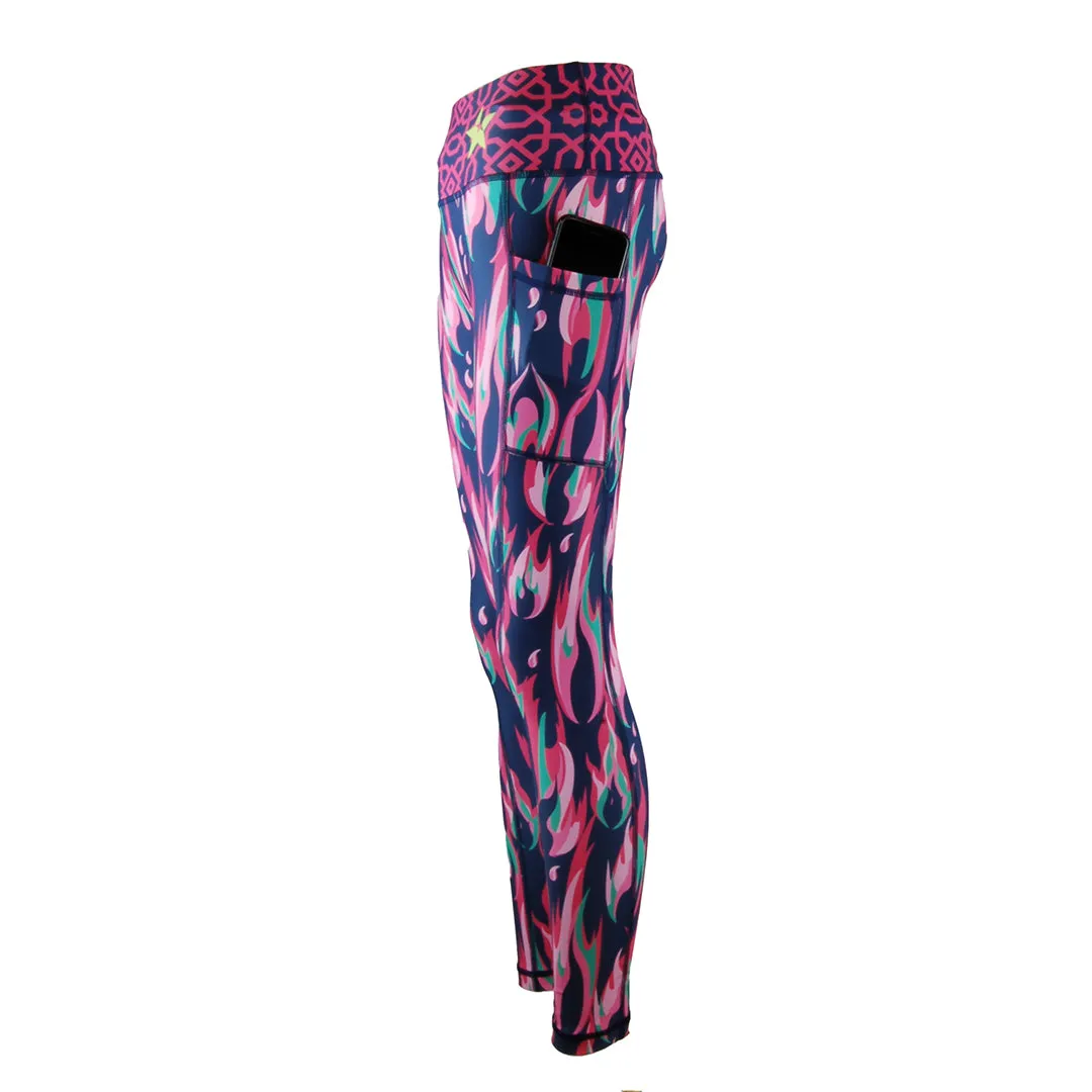 Sale Unisex Leggings | Tourmaline Flames