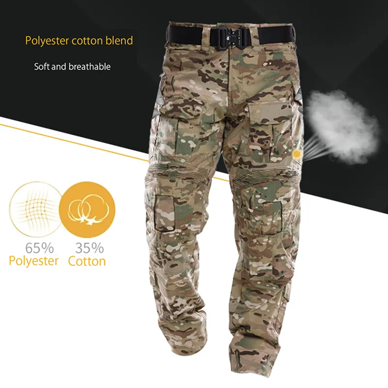 Tactical Pants Multi-Pockets Protective Outdoor Training Pants