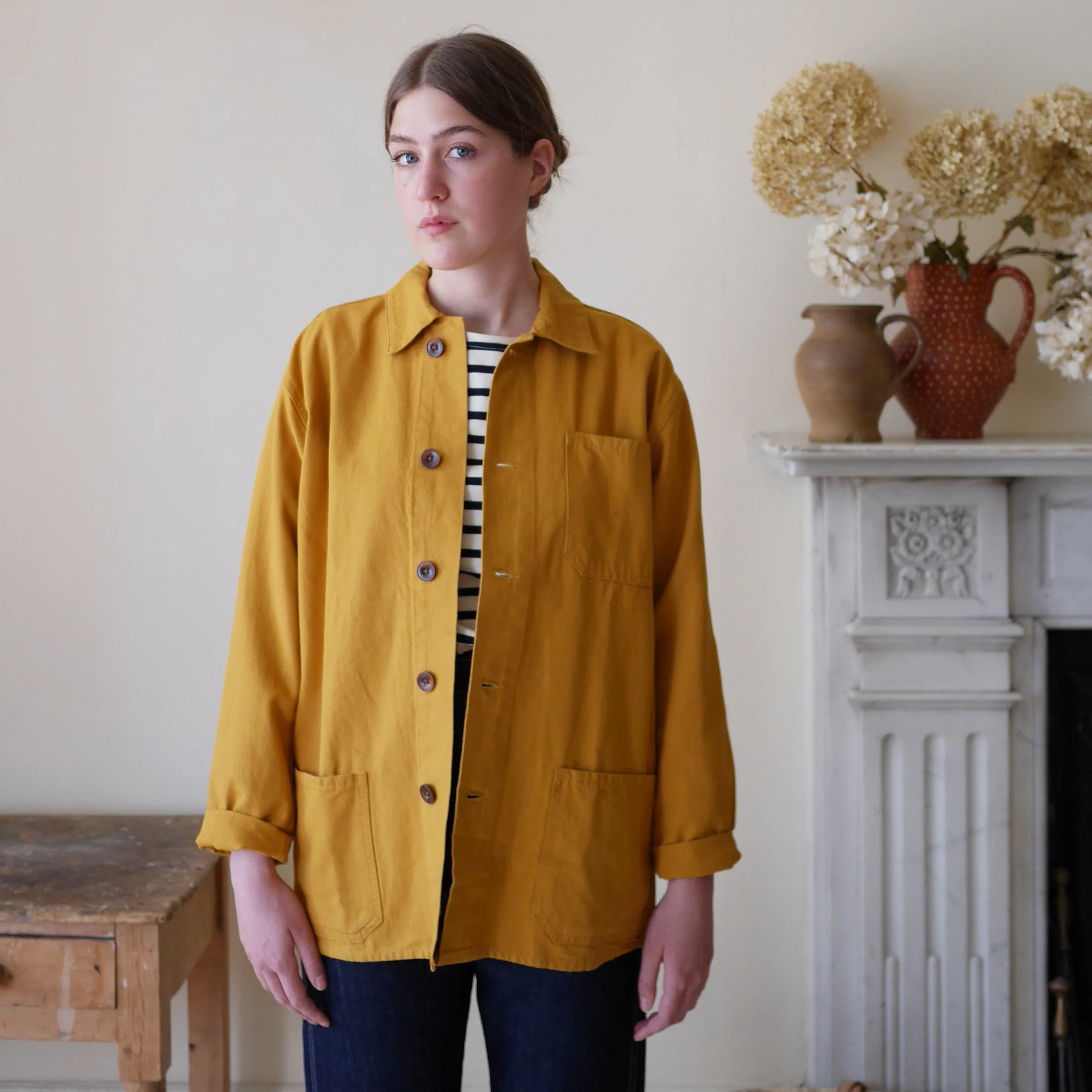 Unisex Work Jacket - Mustard