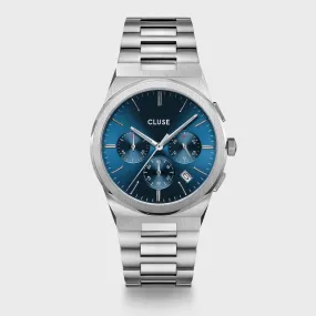 Vigoureux Chrono Steel Blue, Silver Colour