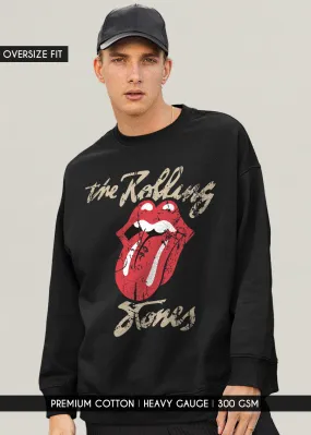 Vintage Rolling Stones Men Drop Shoulder Premium Terry Sweatshirt